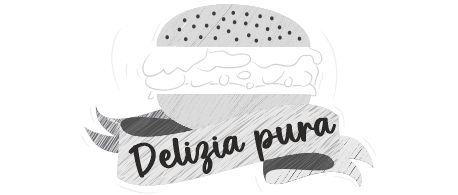 stilizzazione panino con pulled pork in bianco e nero